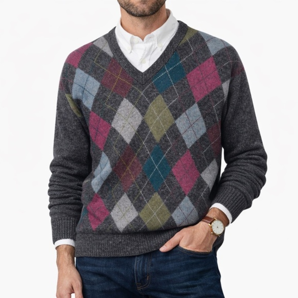 L.L.‎ Bean Ireland Lambswool Sweater Vintage Wool Crewneck large Academia preppy